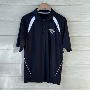 Jacksonville Jaguars Nike Dri-FIT Polo Shirt Men’s Large Black White Stripes